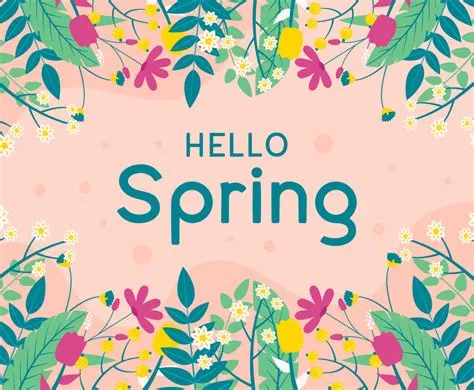 Flat Design Spring Background