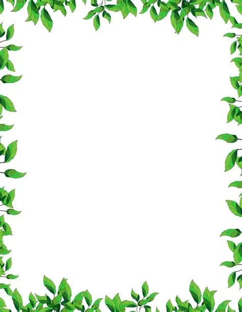 leaves page border png 12414712 PNG