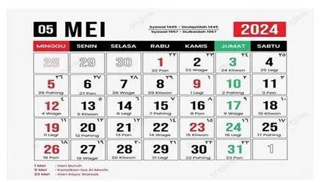 Tanggal Merah Mei 2024, Libur Nasional, serta Hari Ini Jumat 24 Mei ...
