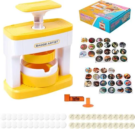 Amazon.com: Button Maker Machine for Kids,55mm(2.16inch) DIY Pin Badge ...