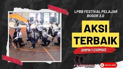 AKSI TERBAIK! SMPN 1 CIOMAS IN LPBB FESTIVAL PELAJAR BOGOR 3.0 - YouTube