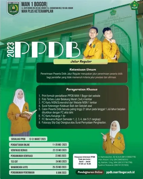 Berikut adalah Jadwal Tes dan Wawancara Sesi 2 Kampus Cibinong PPDB ...