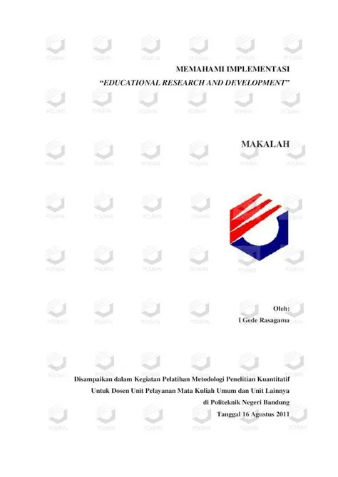(PDF) MEMAHAMI IMPLEMENTASI EDUCATIONAL RESEARCH AND …digilib.polban.ac ...