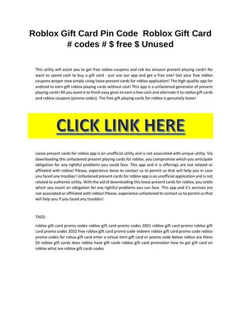 Roblox Gift Card Pin Code Roblox Gift Card.pdf | DocDroid