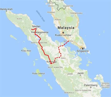 Sumatra Overland Route - 4corners7seas