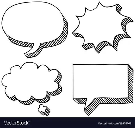 Speech and thought bubbles Royalty Free Vector Image