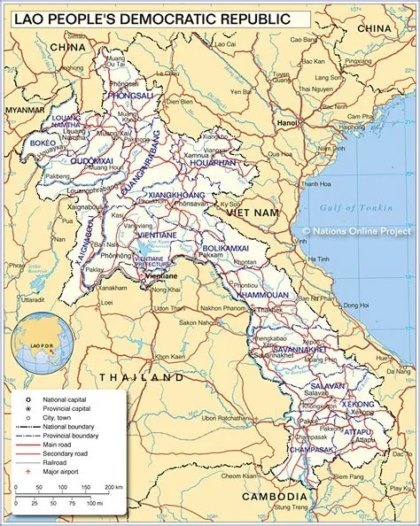 Map of Laos - Nations Online Project