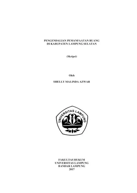(PDF) PENGENDALIAN PEMANFAATAN RUANG DI …digilib.unila.ac.id/25648/3 ...