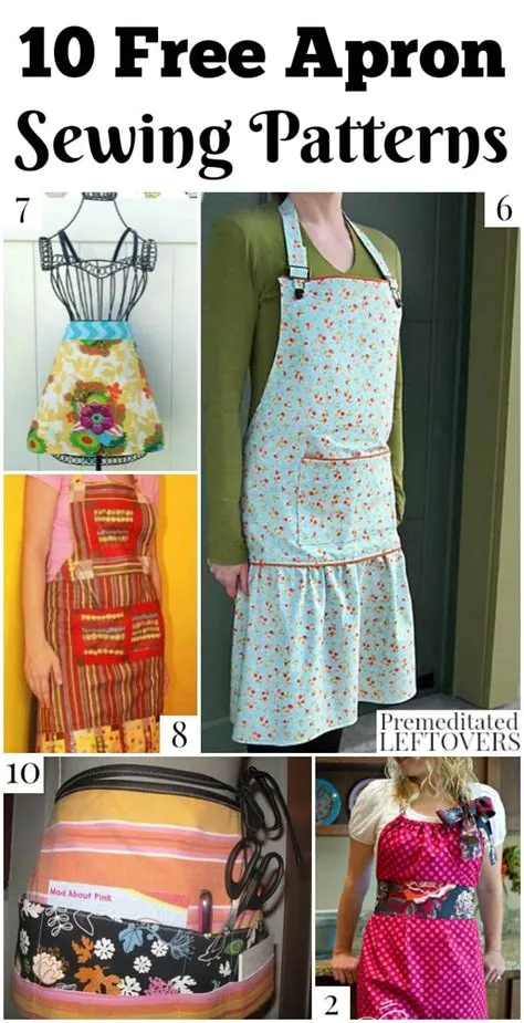 10 Free Apron Patterns - Premeditated Leftovers™