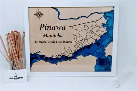 Pinawa Manitoba town and surrounding area bathymetric map - Erlenmeyer ...