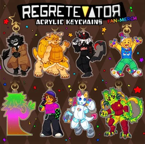 REGRETEVATOR - Keychains: Bive, Split, Pest, Poob, Party Noob ...
