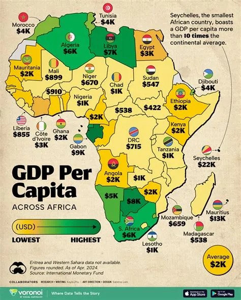 Mapped: Africa's GDP per Capita by Country