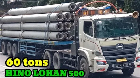 Aksi Menegangkan Truck Jember Hino 500 Muatan || 60 Tons Mendaki Bukit ...