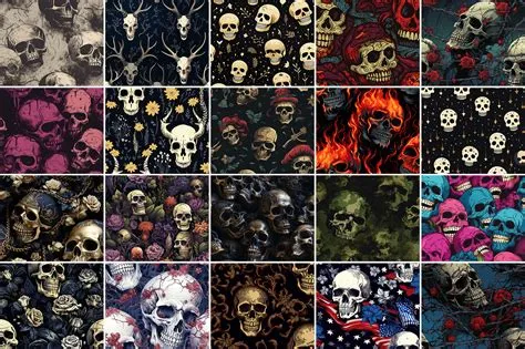 Free Skull Patterns (1000+ Seamless Patterns) | Resource Boy