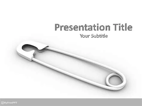 Free Safety Pin PowerPoint Template - Download Free PowerPoint PPT