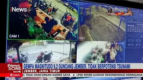 Gempa Magnitudo 6,2 Guncang Jember, Tak Berpotensi Tsunami #iNewsSore ...