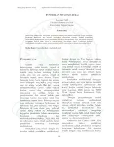 PENDIDIKAN MULTIKULTURAL - Unimed Repository