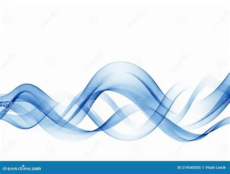Abstract Blue Wave Background Blue Wave Flow Stock Vector ...