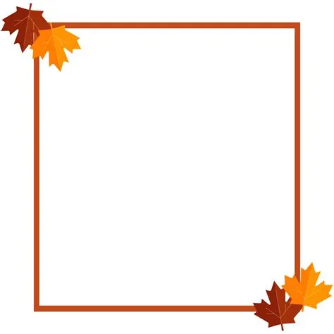 Fall Border Clip Art - 10 Free PDF Printables | Printablee