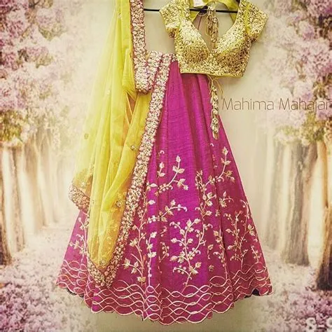 Get this delightfully radiant Mahima Mahajan lehenga made to your size ...