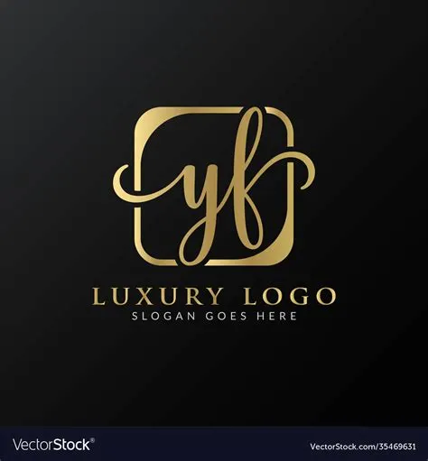 Yf logo design template initial luxury letter Vector Image