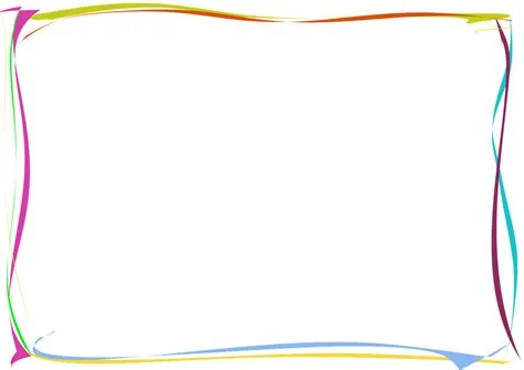 Colorful Line Borders And Frames