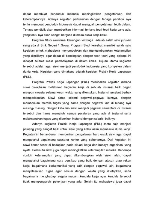 11 Contoh Latar Belakang PKL SMK dan Mahasiswa Berbagai Jurusan