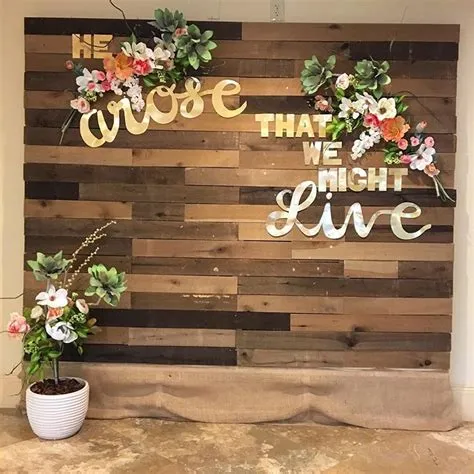 An Easter week backdrop I never posted, this was for Palm Sunday ...