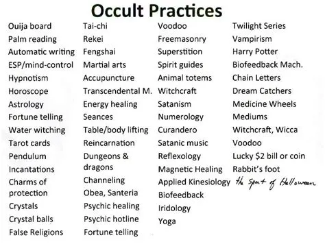 Occult Practices: An Abomination to the Lord | Occult, What is the ...