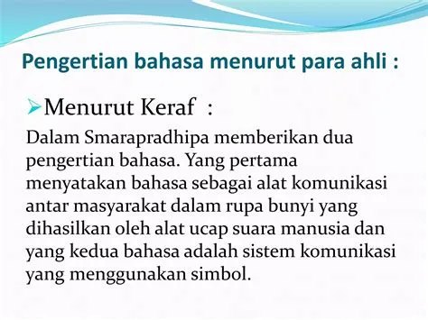 Pengertian bahasa | PPTX