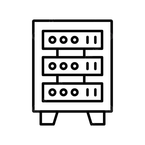 Server Rack Line Icon, Server Rack, Server Cabinet, Rack PNG and Vector ...