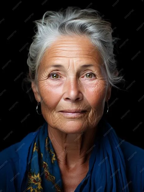 Schöne alte dame, unglaubliches alter, seniorita, großmutter, oma ...