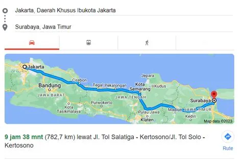 Jakarta - Surabaya: Berapa Jam Perjalanan yang Dibutuhkan? - Bintang Trans