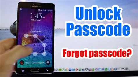 Unlock Passcode Samsung Galaxy Note 4 - Forgot Passcode for Android ...