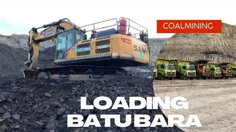Loading batu bara!! operator excavator pemula sany 500 Dt Hino 500 ...