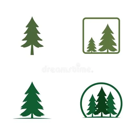 Set of Pine Tree Logo Vector Stock Vector - Illustration of forest ...
