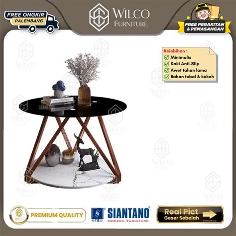 Jual Meja Coffe CT Regina Siantano / Meja Sudut Kaki Besi / Meja Cafe ...