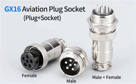 Amazon.com: 5Sets GX16 4 Pin Aviation Connector Panel Mount Circular ...