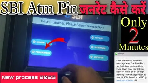 sbi atm card pin generation 2023 || How To Generate Sbi Atm Pin | State ...