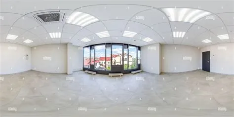 360° view of full seamless spherical hdri 360 panorama in interior of ...
