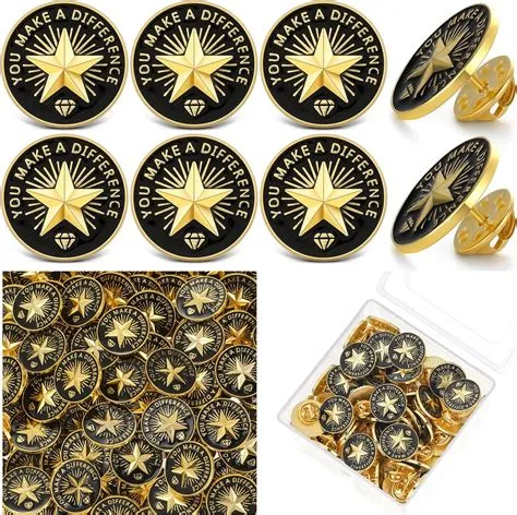 Amazon.com: Dingion 24 Pcs Employee of The Month Lapel Pin 3/4 Inch ...