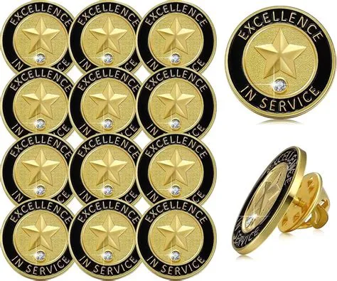 Amazon.com: 40 Pcs Employee of The Month Lapel Pin 3/4 Inch Employee ...