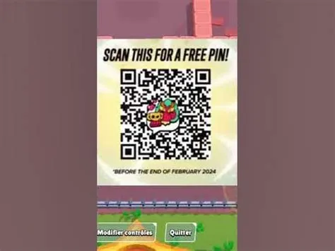 SCAN CE QRCODE POUR AVOIR UN PINS BRAWL STARS - YouTube