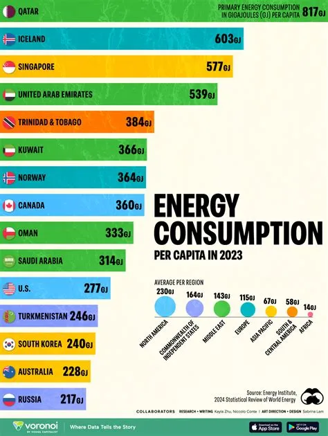 INFOGRAPHIC: The Countries Using the Most Energy per Capita - Visual ...