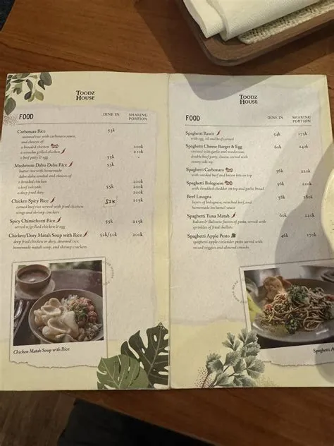 Menu at Toodz House - Cipete cafe, South Jakarta, Jl. Cipete Raya No.79 7