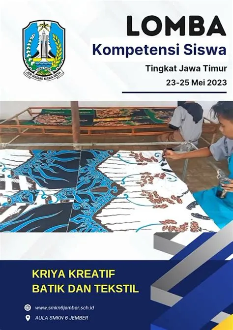 Lomba batik tingkat jawa Timur di aula SMKN 6 JEMBER - YouTube