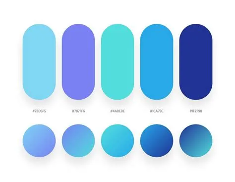 Blue, green, purple color schemes & gradient palettes | Blue color ...