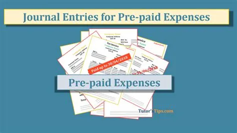 What is Prepaid expense | Example | Journal Entry - Tutor's Tips