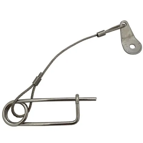 Spring Clip with Safety Wire and Tab | Tether