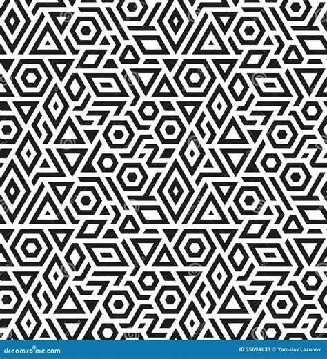 Seamless Geometric Vector Pattern Background Stock Vector - Image: 35694631